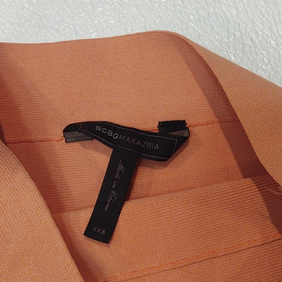 BCBGMaxAzria Colorblock Scarlett Stretch Pencil Skirt, Pink/Grey/Green - Picture 2 of 3